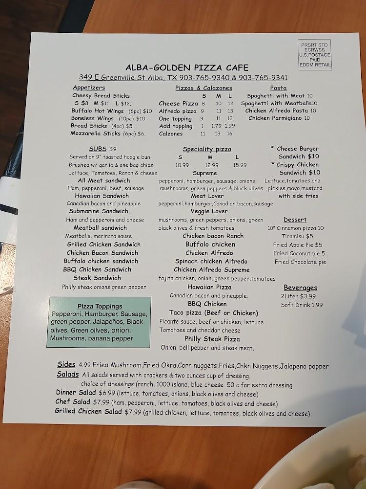 Alba-Golden Pizza Cafe Cheesy Bread Sticks